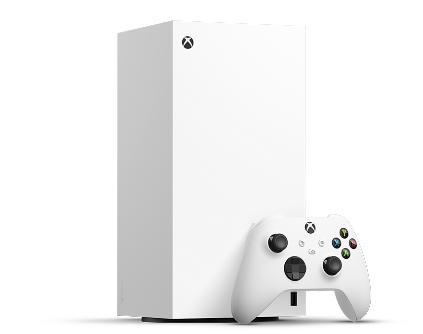 Xbox Series X – 1 TB All-Digital Robot White with Xbox Wireless Controller – Robot White
